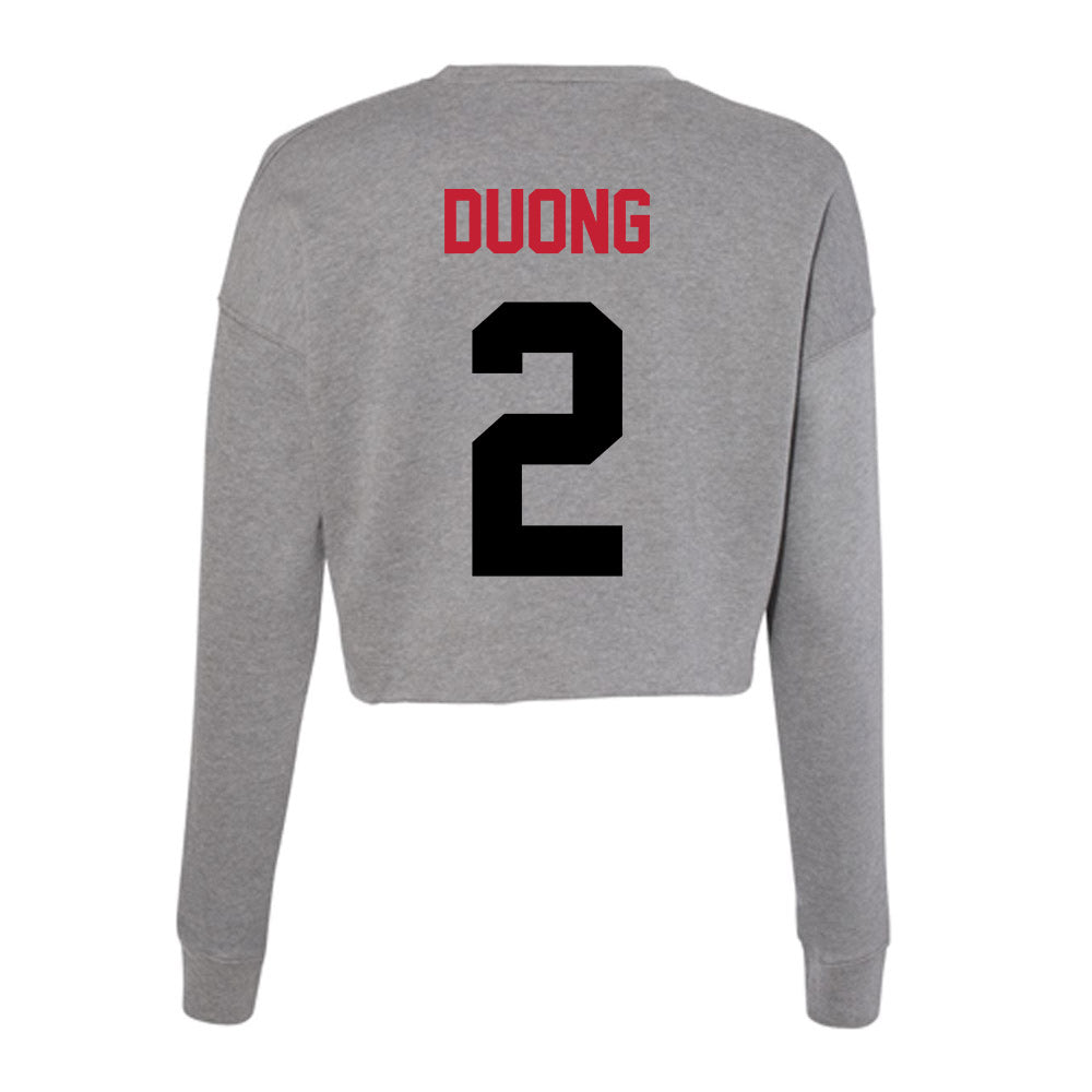 Seattle - NCAA Women's Volleyball : Elaina Duong - Women's Cropped Crew Fleece-1