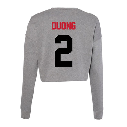 Seattle - NCAA Women's Volleyball : Elaina Duong - Women's Cropped Crew Fleece-1