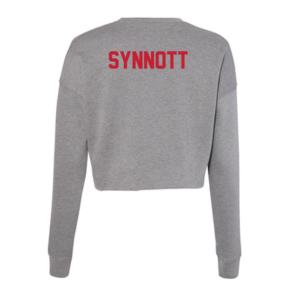 Seattle - NCAA Men's Swimming & Diving : Mathias Synnott - Women's Cropped Crew Fleece-1