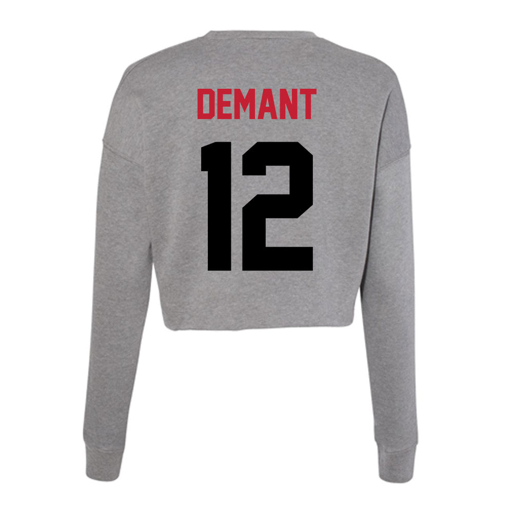 Seattle - NCAA Women's Volleyball : Janae Demant - Women's Cropped Crew Fleece-1
