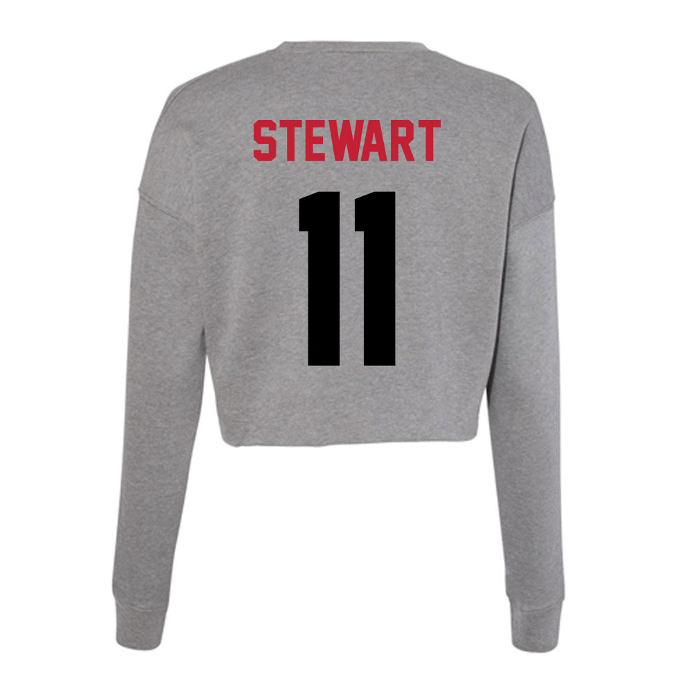 Seattle - NCAA Men's Soccer : River Stewart - Women's Cropped Crew Fleece-1