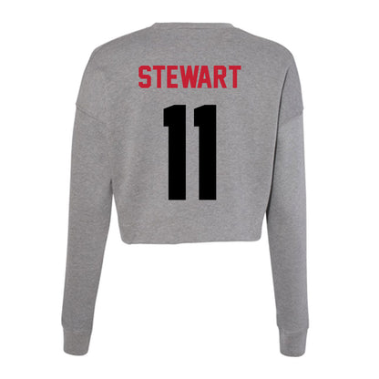 Seattle - NCAA Men's Soccer : River Stewart - Women's Cropped Crew Fleece-1