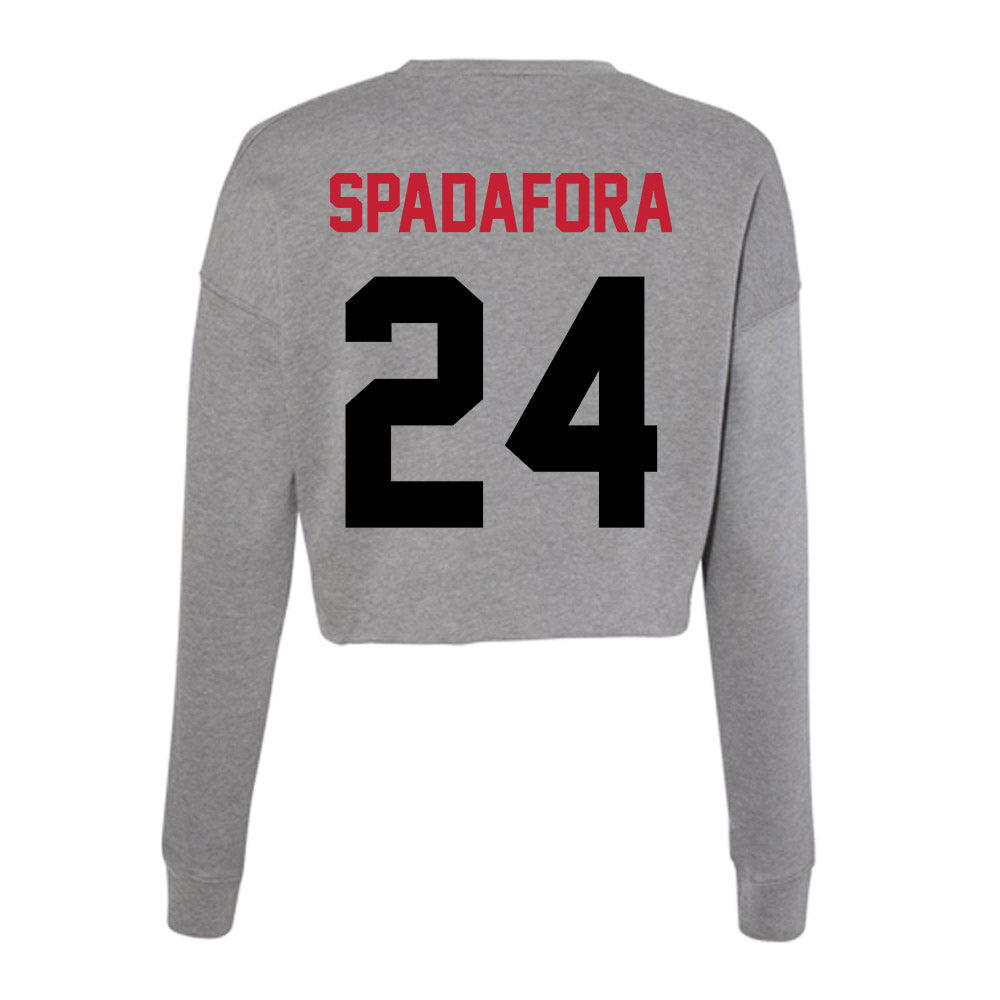 Seattle - NCAA Softball : Karen Spadafora - Women's Cropped Crew Fleece-1