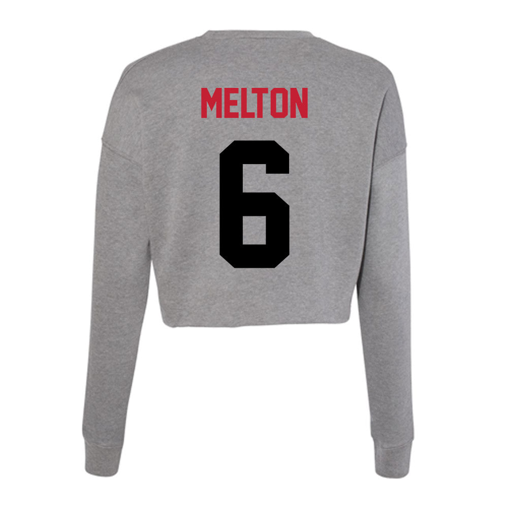 Seattle - NCAA Women's Volleyball : Teagan Melton - Women's Cropped Crew Fleece-1