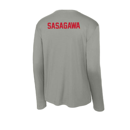 Seattle - NCAA Men's Tennis : Jun Sasagawa - Activewear Long Sleeve T-Shirt-1