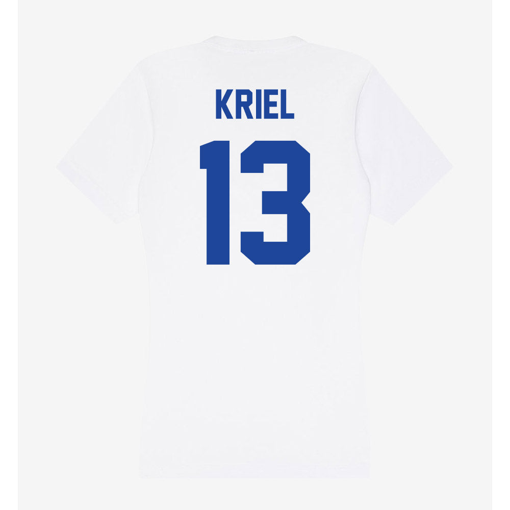 Georgia State - NCAA Men's Soccer : Leo Kriel - Women's V-Neck T-Shirt-1
