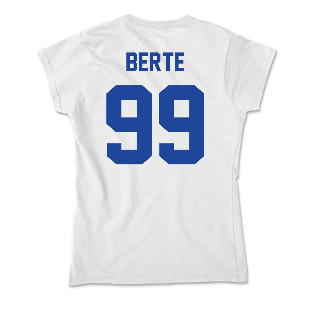 Georgia State - NCAA Football : Mandjou Berte - Soft Style Women’s T-Shirt-1