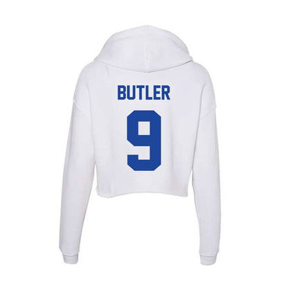 Georgia State - NCAA Football : Eric Butler - Women's Crop Fleece Hoodie-1