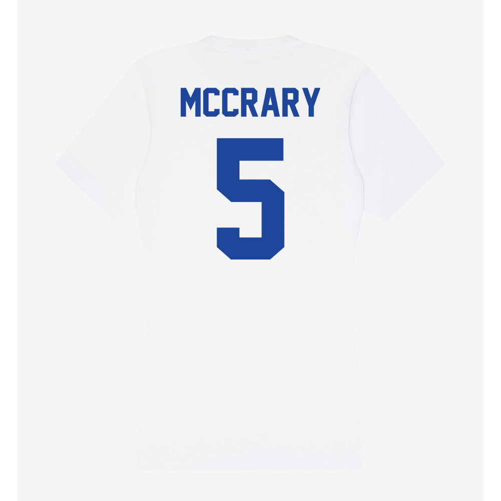 Georgia State - NCAA Football : Lanear Mccrary - Women's V-Neck T-Shirt-1