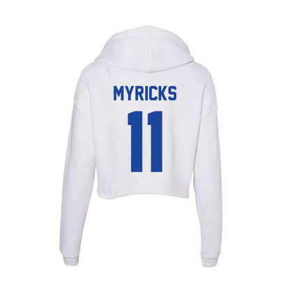 Georgia State - NCAA Softball : Tenison Myricks - Women's Crop Fleece Hoodie-1