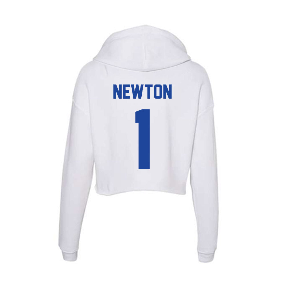 Georgia State - NCAA Men's Basketball : Jakai Newton - Women's Crop Fleece Hoodie-1