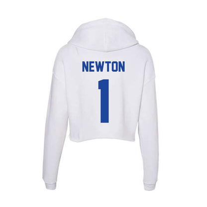 Georgia State - NCAA Men's Basketball : Jakai Newton - Women's Crop Fleece Hoodie-1