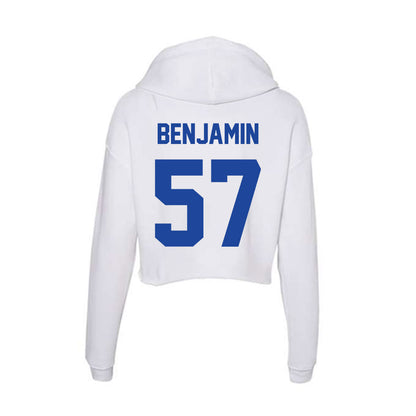 Georgia State - NCAA Football : KaDorian Benjamin - Women's Crop Fleece Hoodie-1