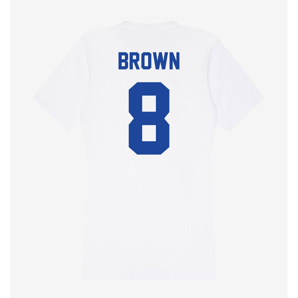 Georgia State - NCAA Football : Cameran Brown - Women's V-Neck T-Shirt-1