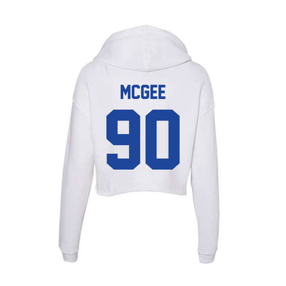 Georgia State - NCAA Football : Zamar McGee - Women's Crop Fleece Hoodie-1
