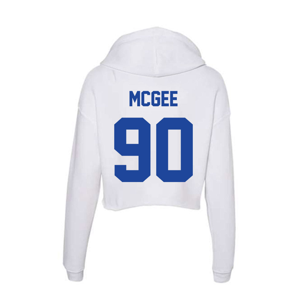 Georgia State - NCAA Football : Zamar McGee - Women's Crop Fleece Hoodie-1