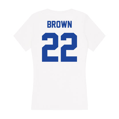 Georgia State - NCAA Men's Basketball : Malachi Brown - Women's V-Neck T-Shirt-1