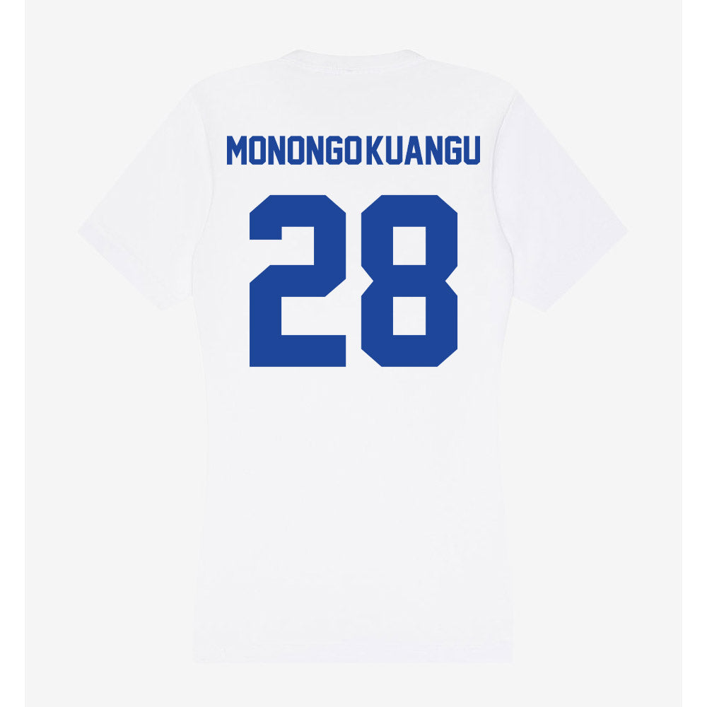 Georgia State - NCAA Men's Soccer : Yverson Monongo-Kuangu - Women's V-Neck T-Shirt-1