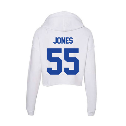 Georgia State - NCAA Men's Basketball : Chris Jones - Women's Crop Fleece Hoodie-1