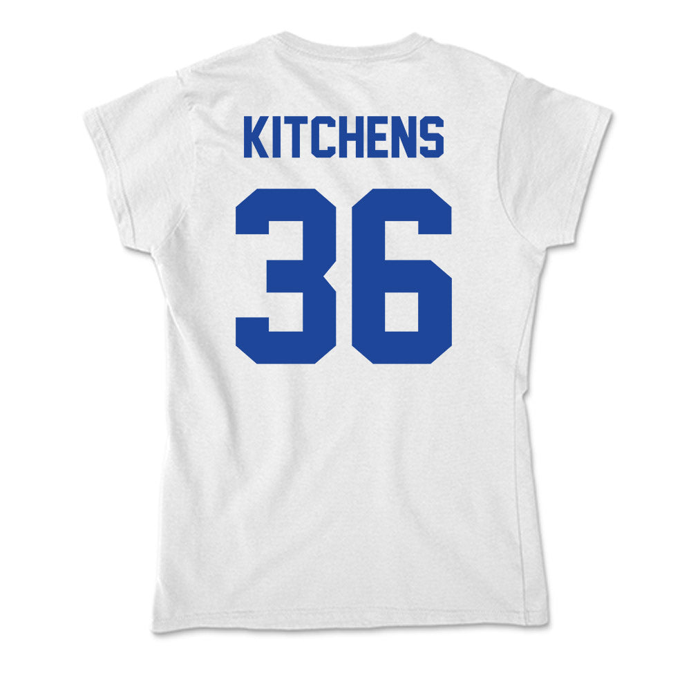 Georgia State - NCAA Football : Braxton Kitchens - Soft Style Women’s T-Shirt-1