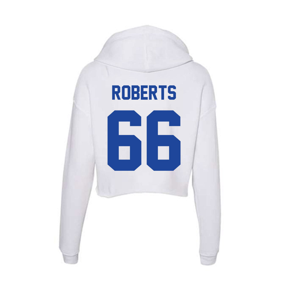 Georgia State - NCAA Football : Braylin Roberts - Women's Crop Fleece Hoodie-1
