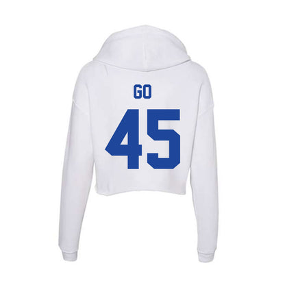 Georgia State - NCAA Football : Jo Go - Women's Crop Fleece Hooded Sweatshirt-1