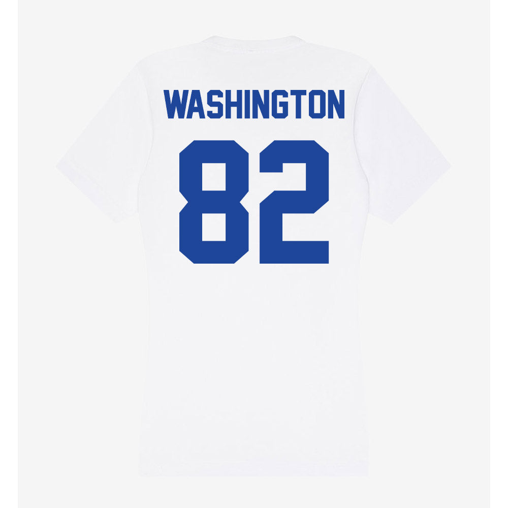 Georgia State - NCAA Football : Kyle Washington - Women's V-Neck T-Shirt-1