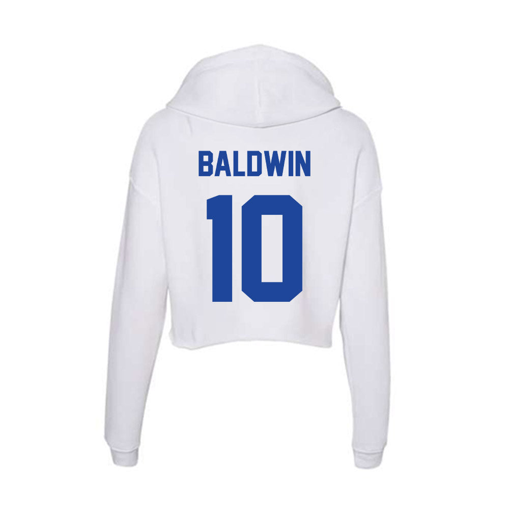 Georgia State - NCAA Women's Basketball : Aaliyah Baldwin - Women's Crop Fleece Hooded Sweatshirt-1