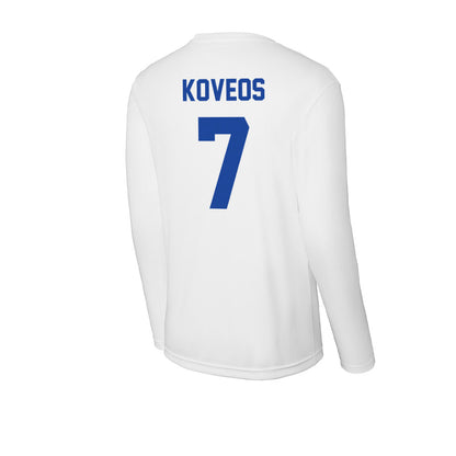Georgia State - NCAA Men's Basketball : Emmanuel Koveos - Activewear Long Sleeve T-Shirt-1