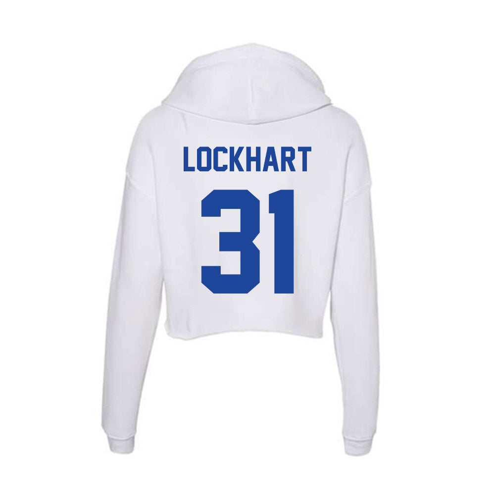 Georgia State - NCAA Football : Remez Lockhart - Women's Crop Fleece Hoodie-1