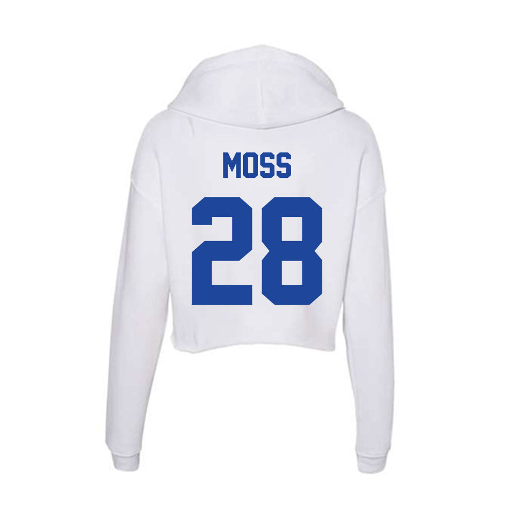 Georgia State - NCAA Football : Phoenix Moss - Women's Crop Fleece Hoodie-1