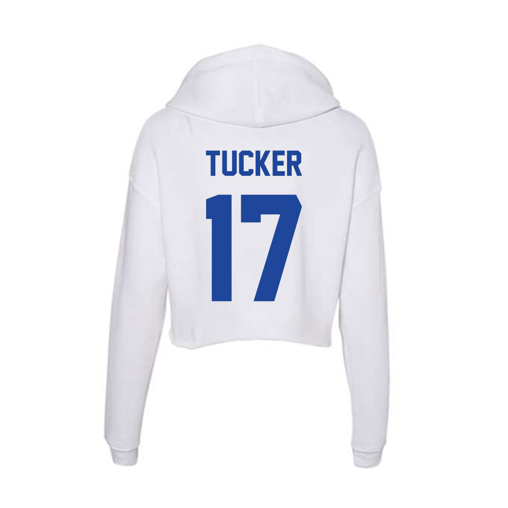 Georgia State - NCAA Football : Petey Tucker - Women's Crop Fleece Hoodie-1