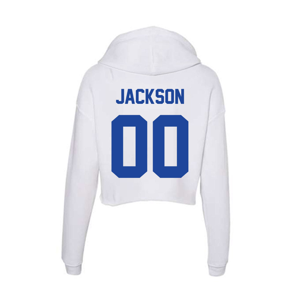 Georgia State - NCAA Baseball : David Jackson - Women's Crop Fleece Hoodie-1