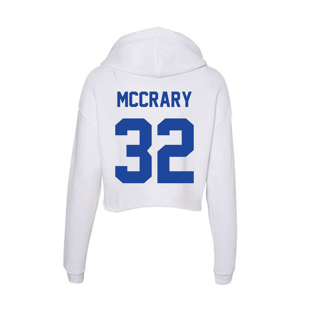 Georgia State - NCAA Football : Tyson McCrary - Women's Crop Fleece Hoodie-1