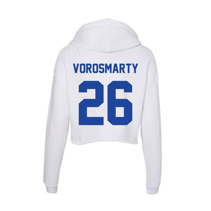 Georgia State - NCAA Football : Balint Vorosmarty - Women's Crop Fleece Hoodie-1