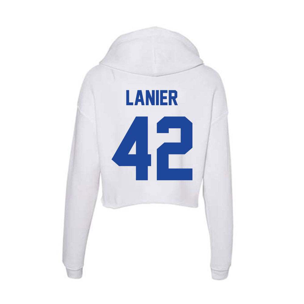 Georgia State - NCAA Women's Basketball : Grace Lanier - Women's Crop Fleece Hoodie-1