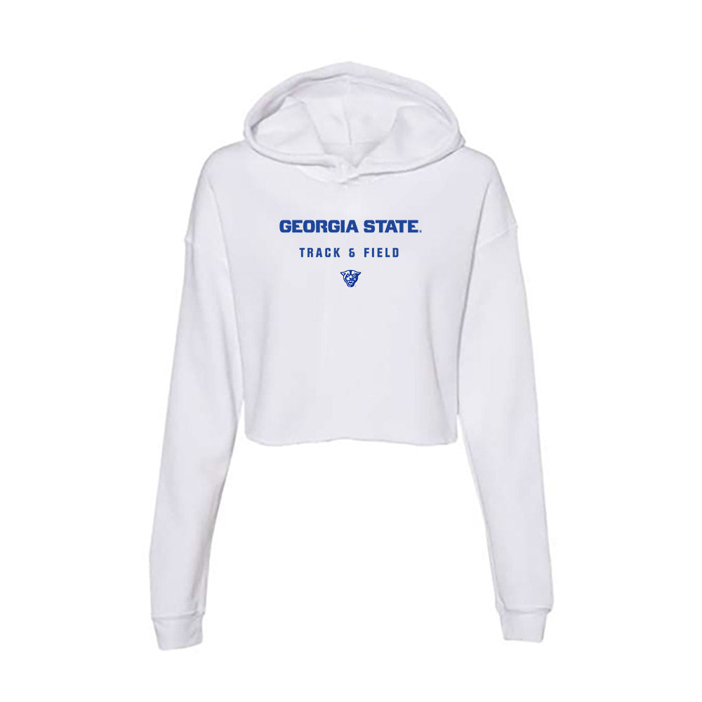 Georgia State - NCAA Men's Track & Field : Laila Eiland - Women's Crop Fleece Hoodie-0