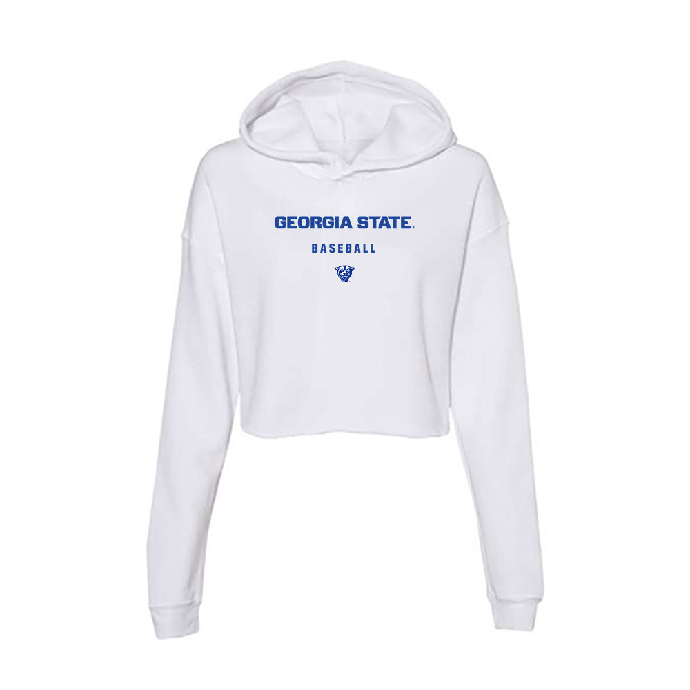 Georgia State - NCAA Baseball : Will Bartkoski - Women's Crop Fleece Hoodie-0
