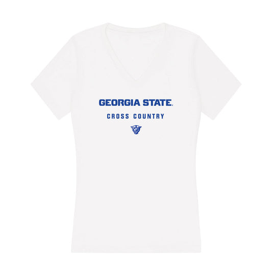 Georgia State - NCAA Women's Cross Country : Alonna DePalma - Women's V-Neck T-Shirt-0