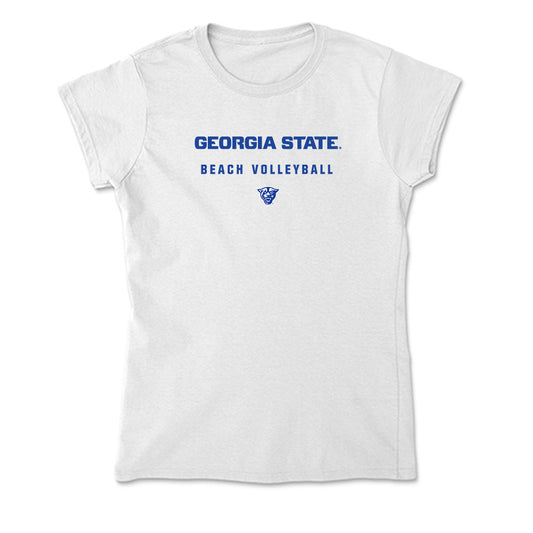 Georgia State - NCAA Beach Volleyball : Ellie Neville - Soft Style Women’s T-Shirt-0
