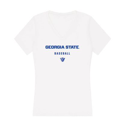 Georgia State - NCAA Baseball : Jackson Duncan - Women's V-Neck T-Shirt-0