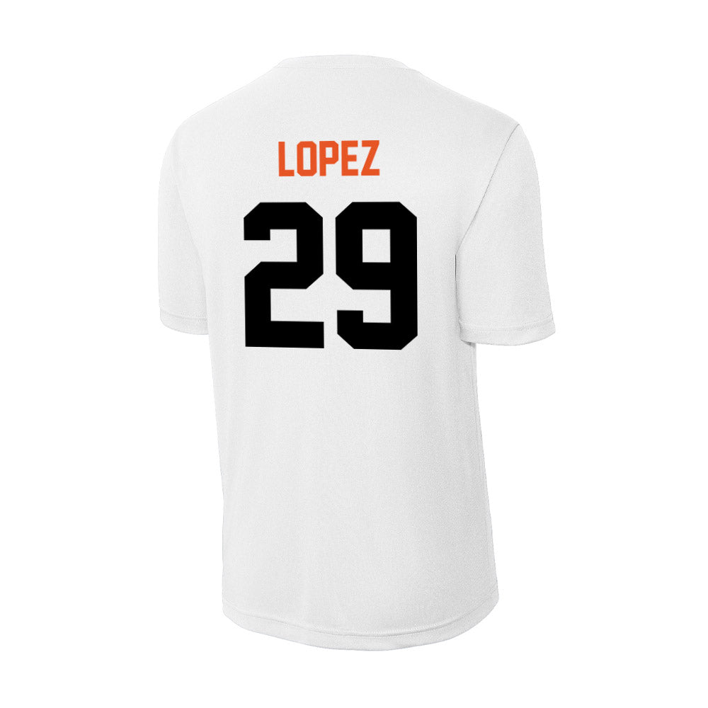 UTPB - NCAA Football : Dominic Lopez - Activewear T-Shirt-1