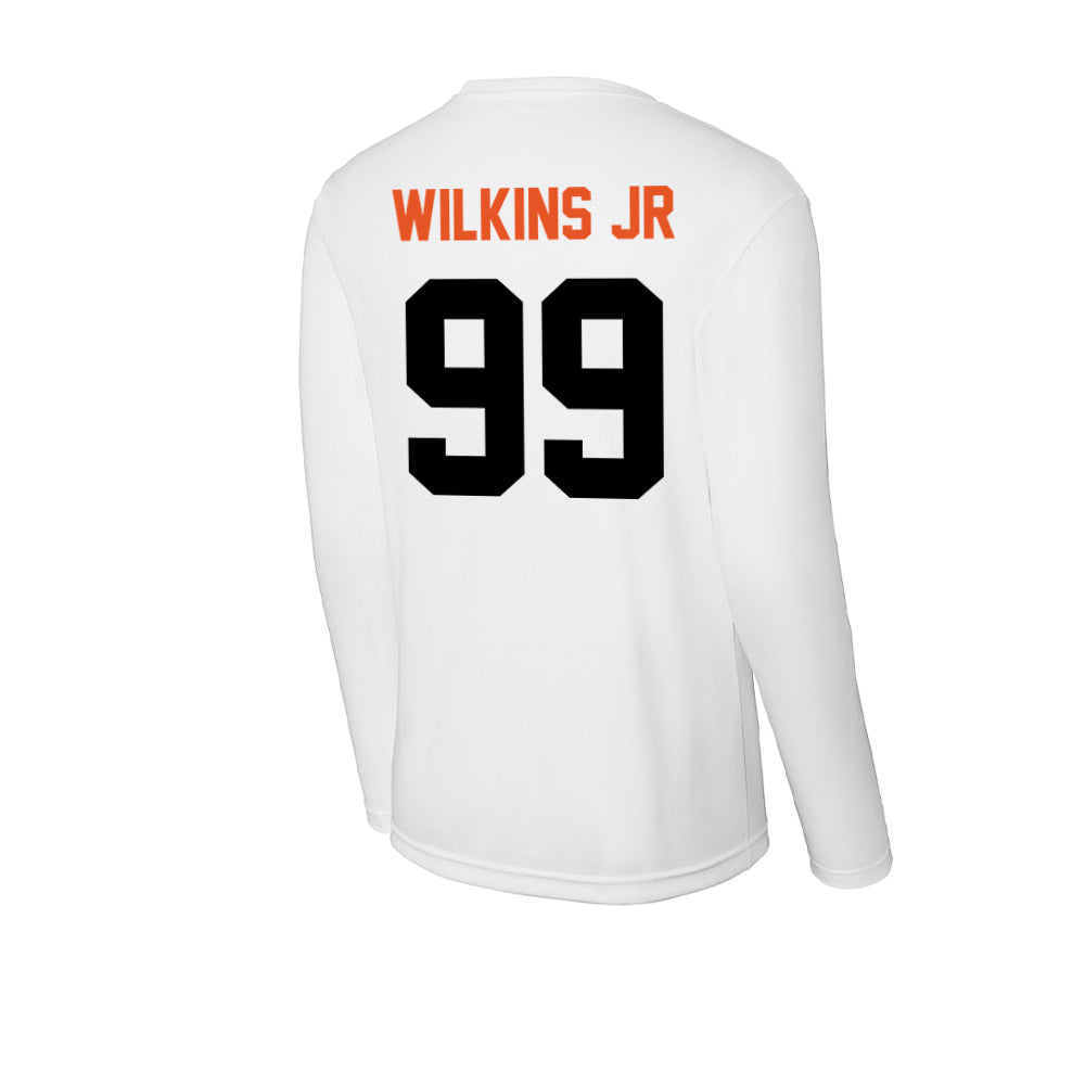 UTPB - NCAA Football : Calvin TANK Wilkins Jr - Activewear Long Sleeve T-Shirt-1