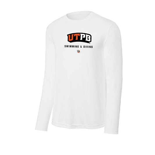 UTPB - NCAA Men's Swimming & Diving : Niklas Heelein - Activewear Long Sleeve T-Shirt-0
