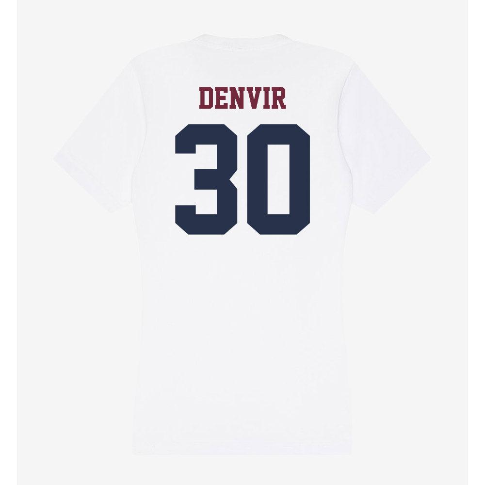 FDU - NCAA Men's Basketball : Frankie Denvir - Women's V-Neck T-Shirt-1