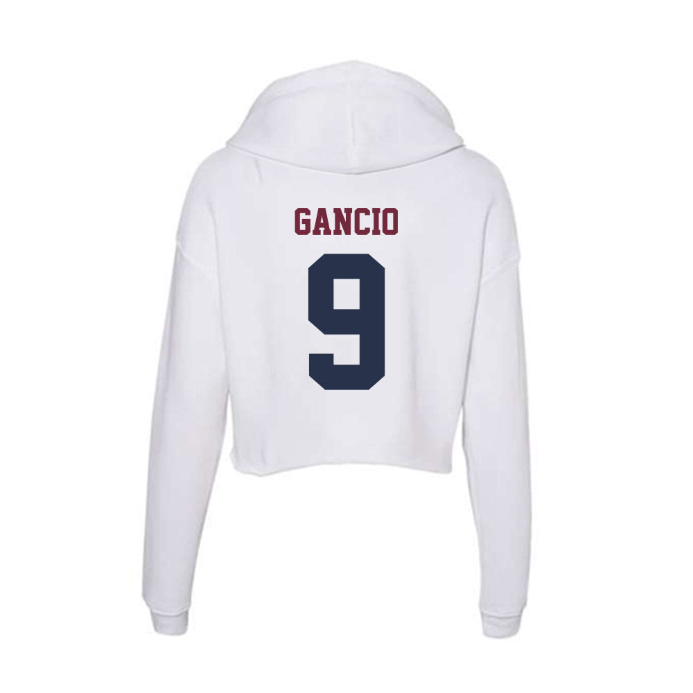 FDU Florham - NCAA Men's Soccer : Vincenzo Gancio - Women's Crop Fleece Hoodie-1