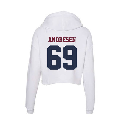 FDU - NCAA Men's Tennis : Jaden Andresen - Women's Crop Fleece Hoodie-1
