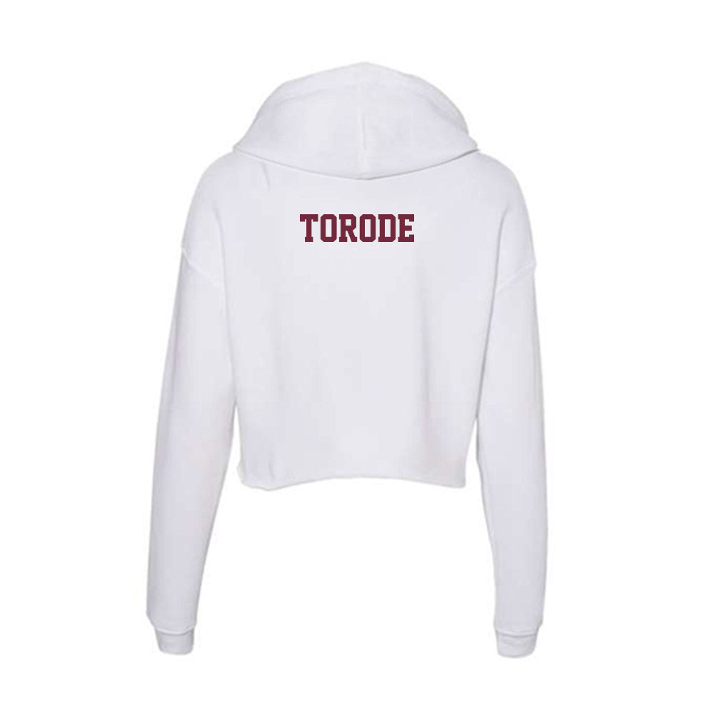FDU Florham - NCAA Men's Cross Country : Emmanuel Torode Torode - Women's Crop Fleece Hoodie-1