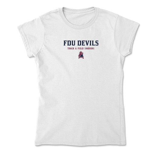 FDU Florham - NCAA Men's Track & Field : Jason Nonnenmacher - Soft Style Women’s T-Shirt-0