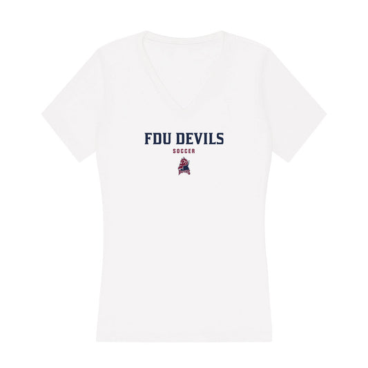 FDU Florham - NCAA Women's Soccer : Kieran Meehan - Women's V-Neck T-Shirt-0